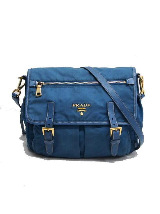 Prada Handbags - Prada Zip Buckle Messenger Bag Tessuto #368074P61B
